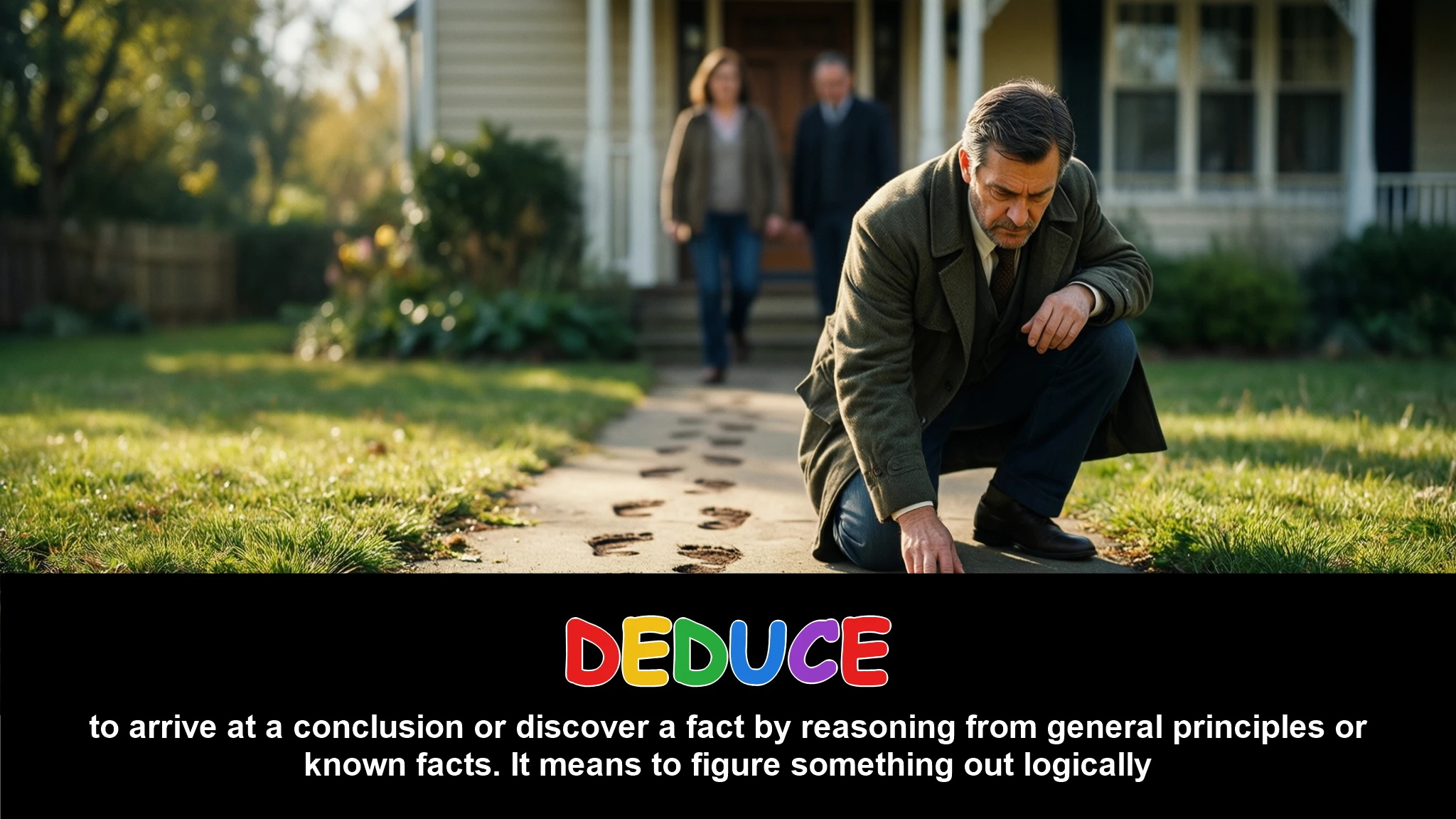 English Illustration for deduce